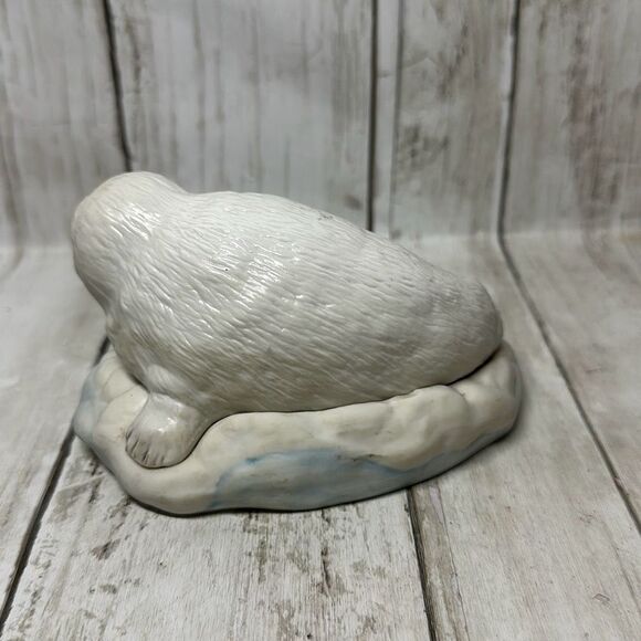 Edward Boehm Porcelain White Seal Pup On Iceberg #40127 Figurine USA - Picture 3 of 6